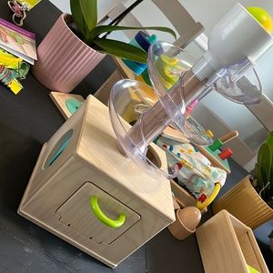 Lovevery Montessori ball spiral drop toy